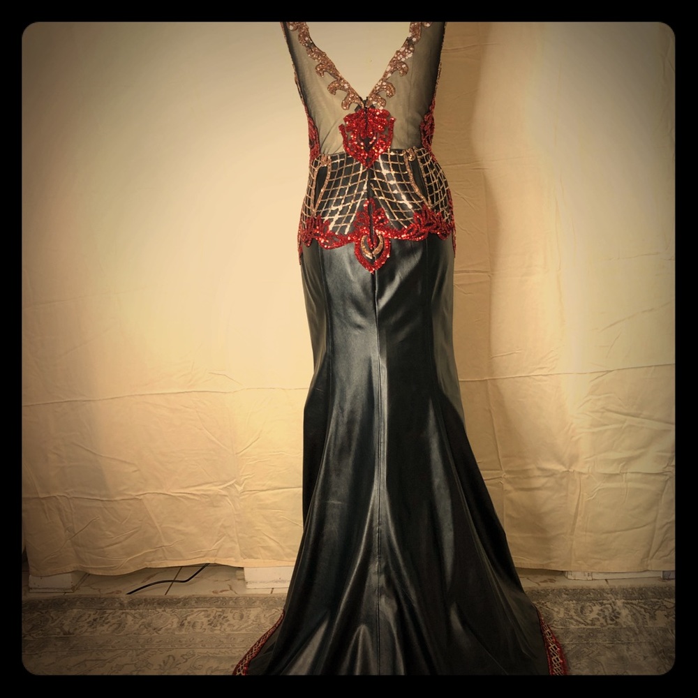 Couture evening dress
